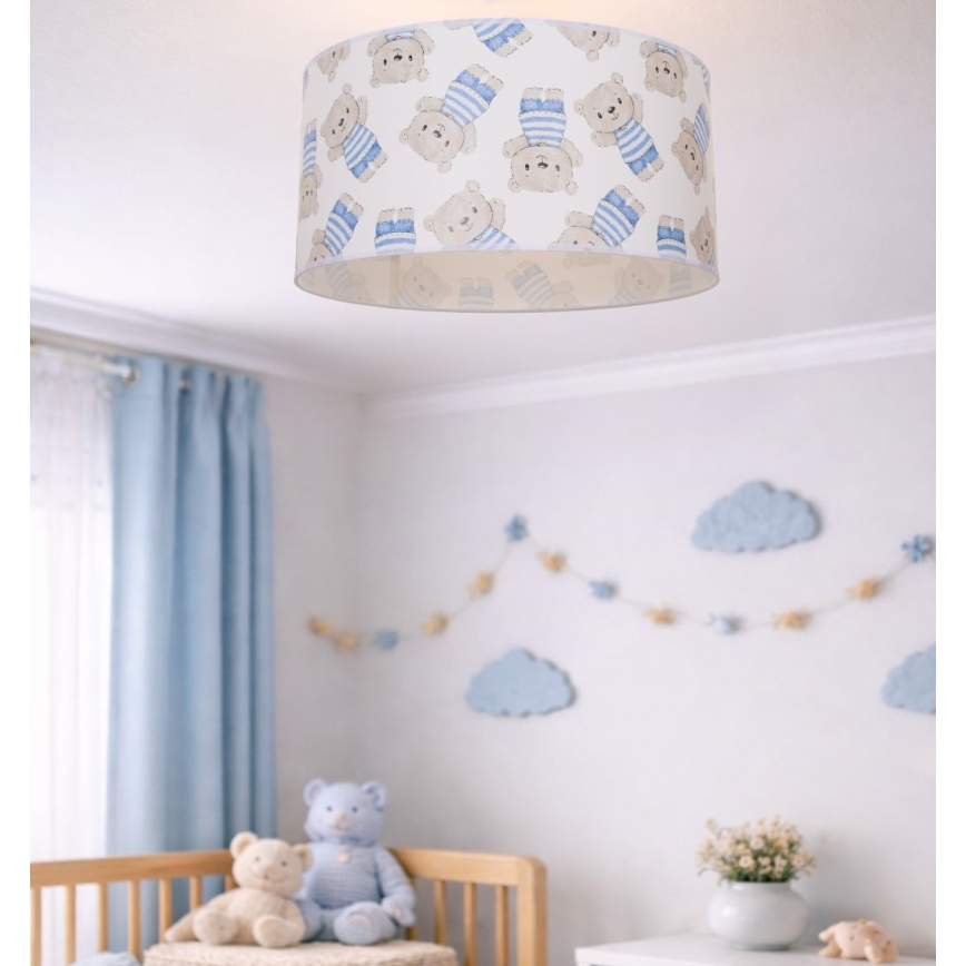 Gyerek mennyezeti lámpa KIDS ROOM 1xE27/60W/230V Ø 40 cm – mackó