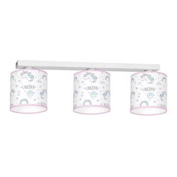 Gyerek mennyezeti lámpa UNICORN 3xE27/60W/230V