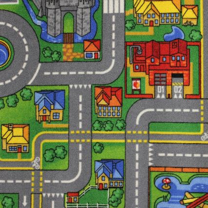 Gyerek szőnyeg PLAYTOWN 200x280 cm színes/városmintás