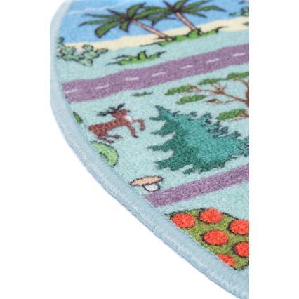 Gyerek szőnyeg STELLA STREETS 120 cm türkiz/város