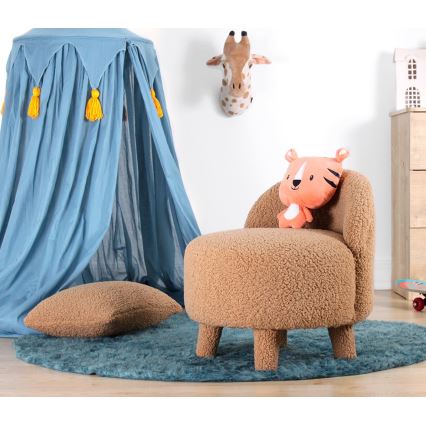 Gyerekfotel PIXI, átmérő 46 cm, barna