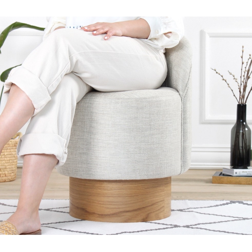 Gyerekfotel RIKI 40x47 cm világosszürke