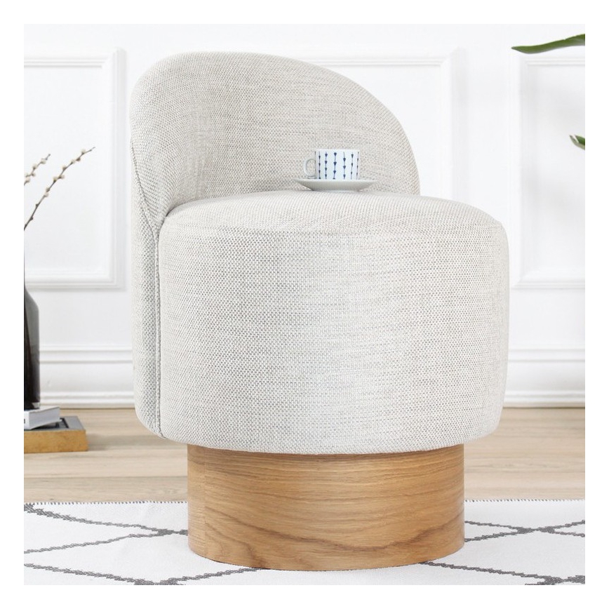 Gyerekfotel RIKI 40x47 cm világosszürke