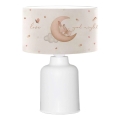 Gyereklámpa CANDY 1xE27/40W/230V fehér/bézs
