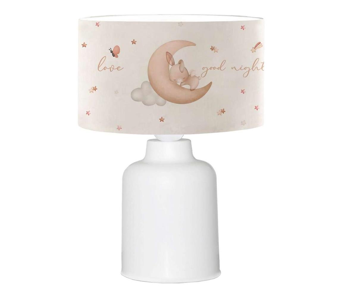 Gyereklámpa CANDY 1xE27/40W/230V fehér/bézs 780SGN4733