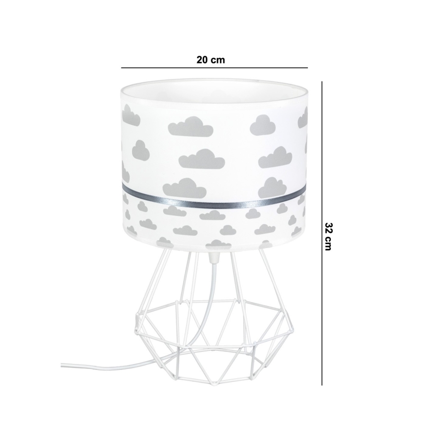 Gyereklámpa PIKKI 1xE27/60W/230V szürke