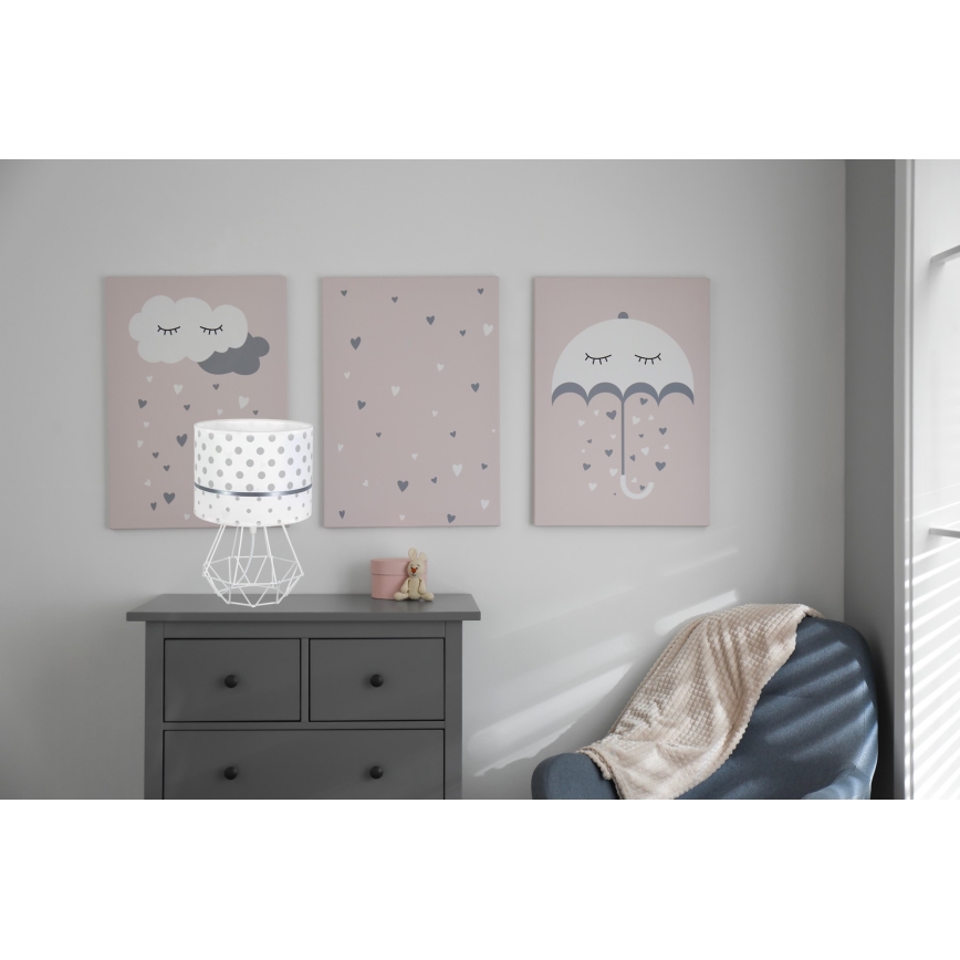 Gyereklámpa PIKKI 1xE27/60W/230V szürke