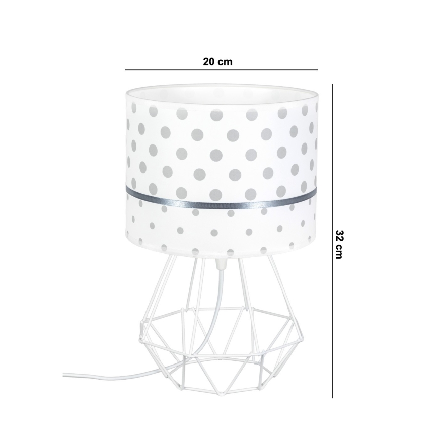 Gyereklámpa PIKKI 1xE27/60W/230V szürke