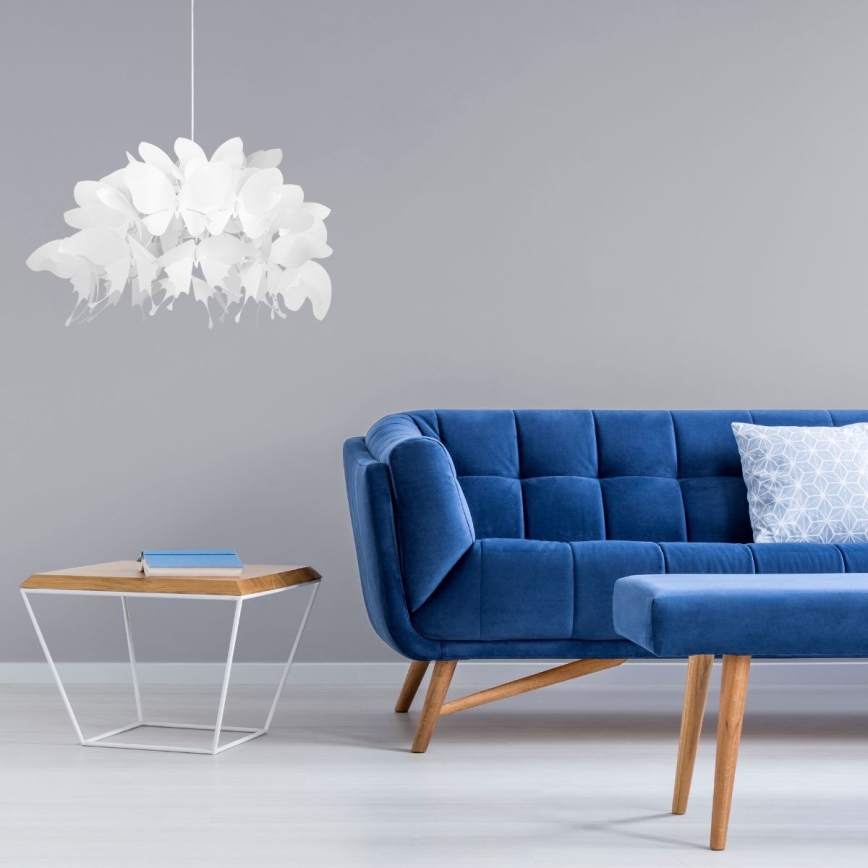 Gyerekszoba csillár FARFALLA 1xE27/60W/230V fehér