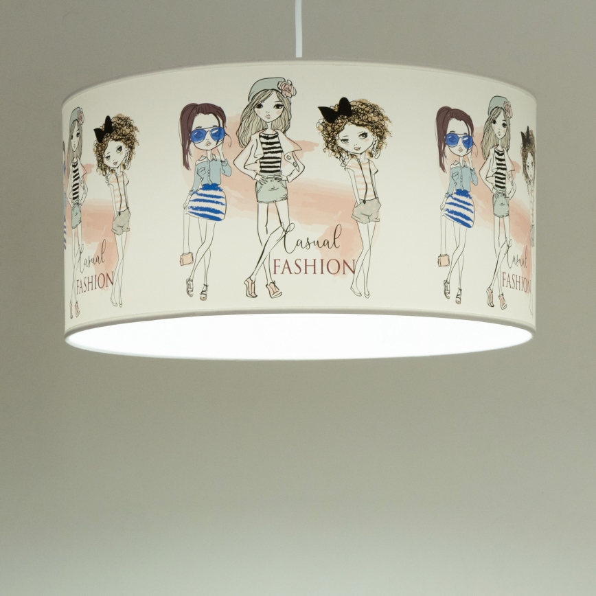 Gyerekszoba csillár GIRLS VIBES 1xE27/60W/230V, átmérő 40 cm — lányoknak