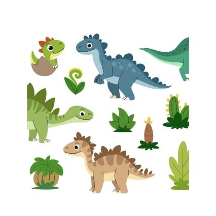 Gyerekszobai asztali lámpa KIDS ROOM 1xE27/60W/230V Ø 18 cm dinoszaurusz