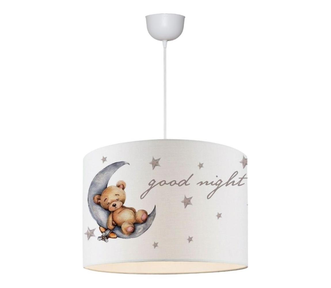 Gyerekszobai csillár CANDY 1xE27/40W/230V fehér/barna 780SGN4671