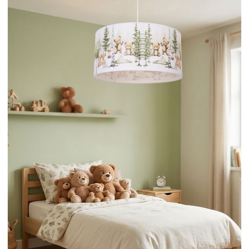 Gyerekszobai csillár KIDS ROOM 1xE27/60W/230V átm. 40 cm, állatkás