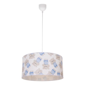 Gyerekszobai csillár KIDS ROOM 1xE27/60W/230V, Ø 40 cm, mackó