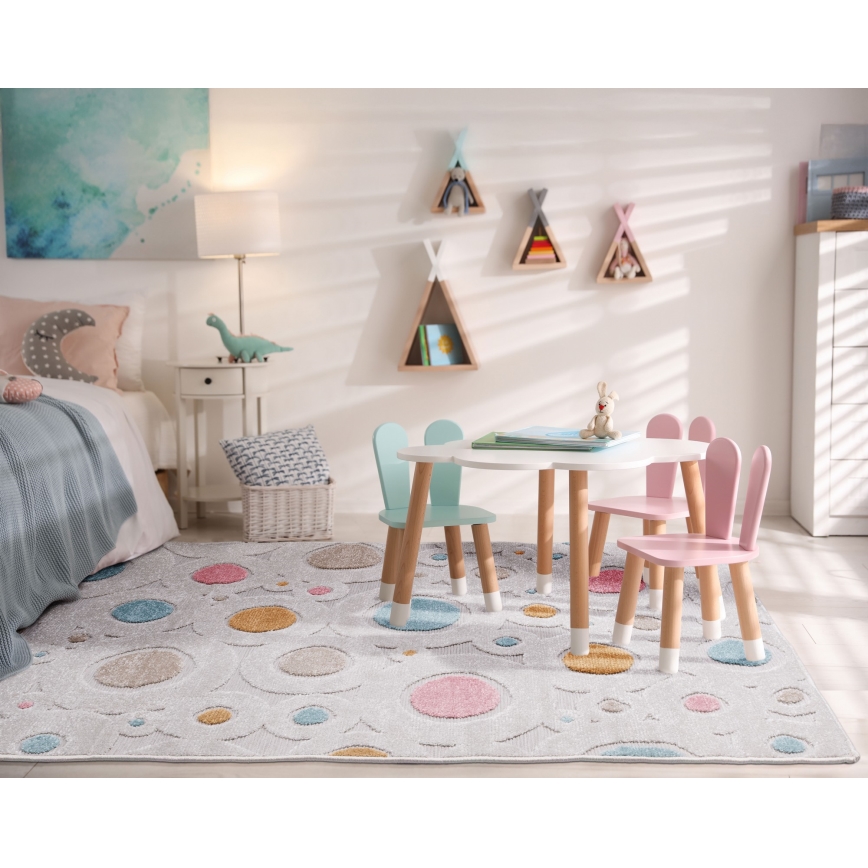 Gyerekszőnyeg PIAR 120x170 cm tarka/pöttyös