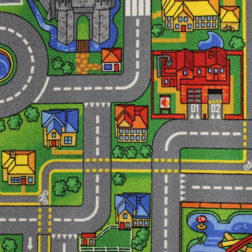 Gyerekszőnyeg PLAYTOWN 160x220 cm színes/város