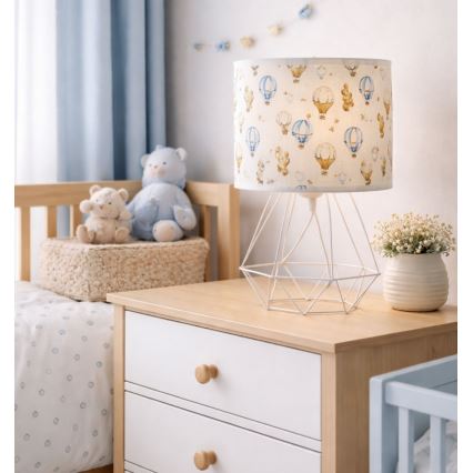 Gyermek asztali lámpa KIDS ROOM 1xE27/60W/230V, átm. 18 cm, lufis
