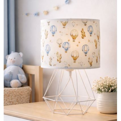 Gyermek asztali lámpa KIDS ROOM 1xE27/60W/230V, átm. 18 cm, lufis