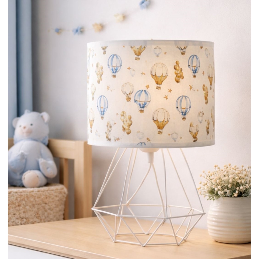 Gyermek asztali lámpa KIDS ROOM 1xE27/60W/230V, átm. 18 cm, lufis
