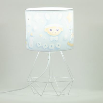 Gyermek asztali lámpa KIDS ROOM 1xE27/60W/230V, átm. 18 cm, űrhajós