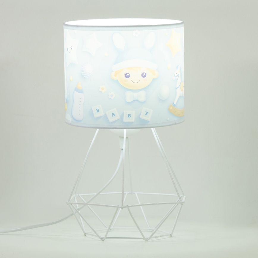 Gyermek asztali lámpa KIDS ROOM 1xE27/60W/230V, átm. 18 cm, űrhajós