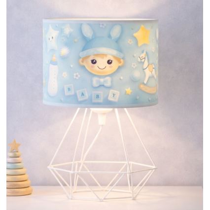 Gyermek asztali lámpa KIDS ROOM 1xE27/60W/230V, átm. 18 cm, űrhajós