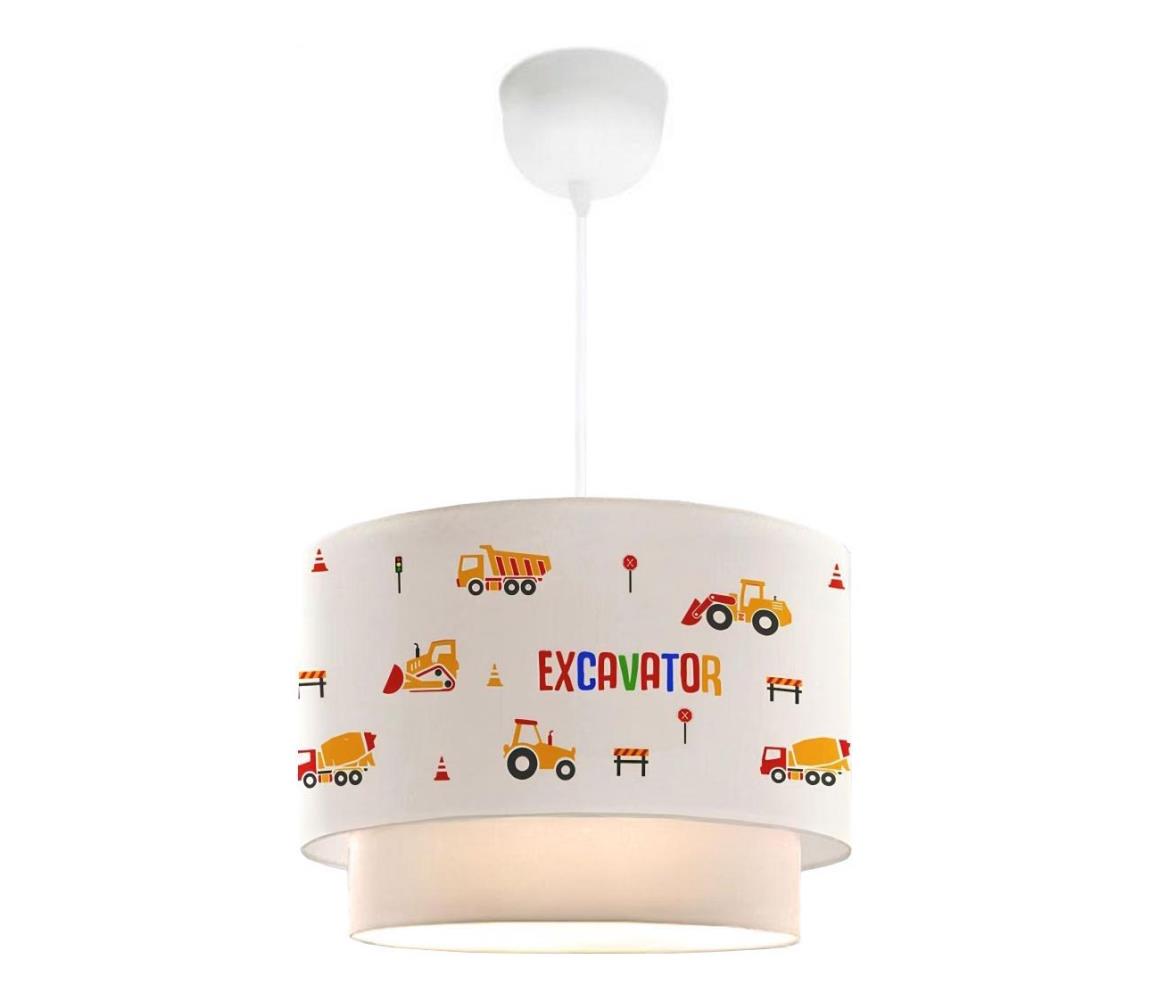 Gyermek csillár CANDY 1xE27/40W/230V fehér/narancssárga 780SGN4664