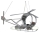 Gyermek csillár Helikopter 3xE14/60W ezüst