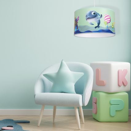 Gyermek csillár zsinóron DOLPHIN 1xE27/60W/230V