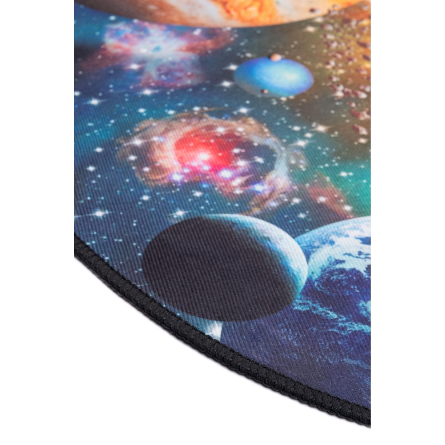 Gyermek csúszásgátló szőnyeg PRINT 3D 80 cm bolygók/többszínű