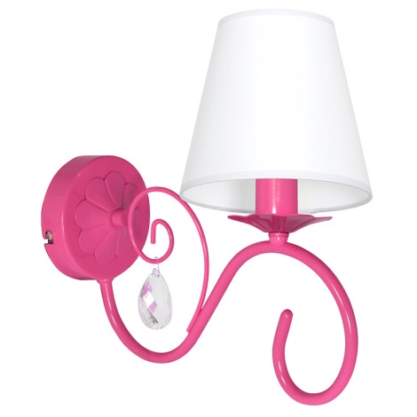 Gyermek fali lámpa LAURA 1xE14/60W/230V rózsaszín