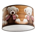 Gyermek mennyezeti lámpa BEARS 1xE27/60W/230V