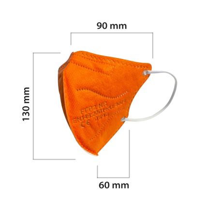 Gyermek méretű maszk FFP2 NR Kids narancssárga 1db