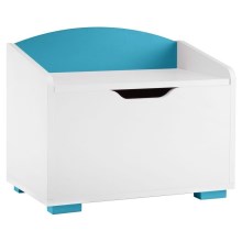 Gyermek tárolódoboz PABIS 50x60 cm fehér/kék