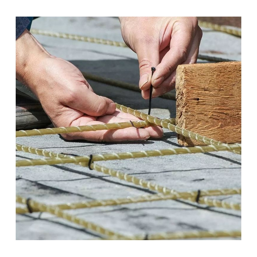 Gyorskötöző 2,5x100mm 100db fekete