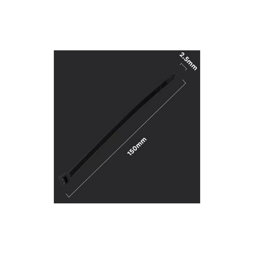 Gyorskötöző 2,5x150mm 100db fekete