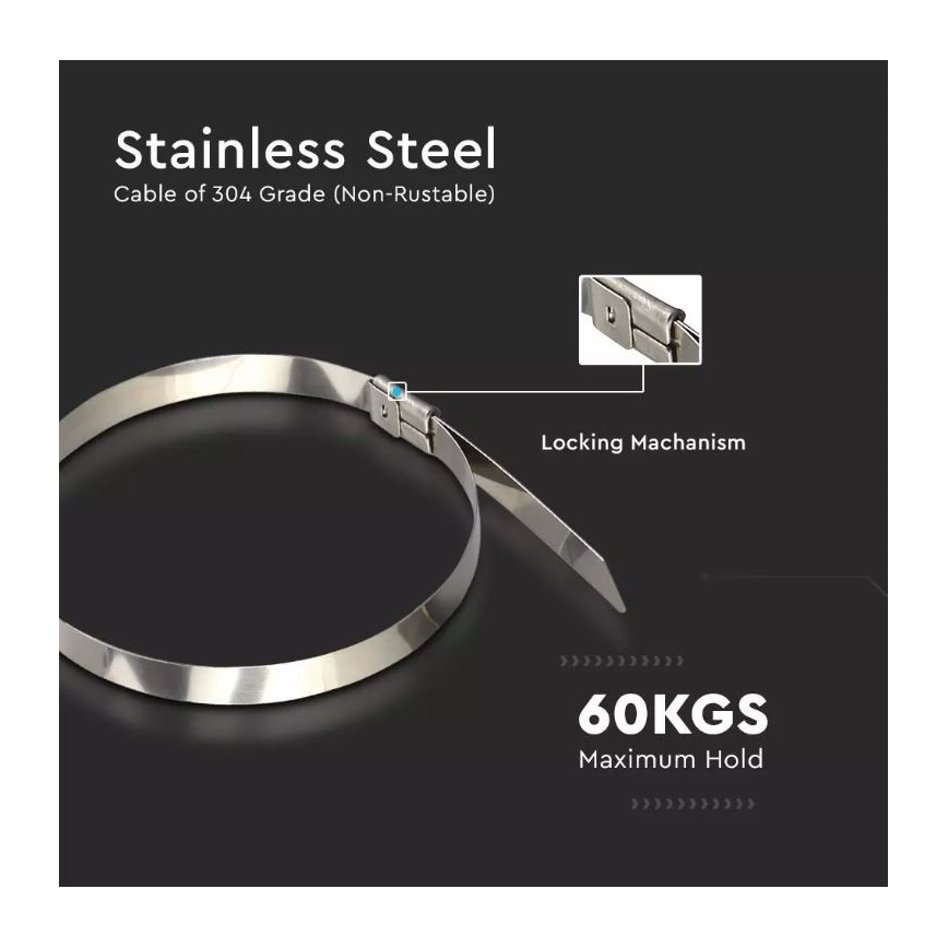 Gyorskötöző 4,6x250mm 100db acél