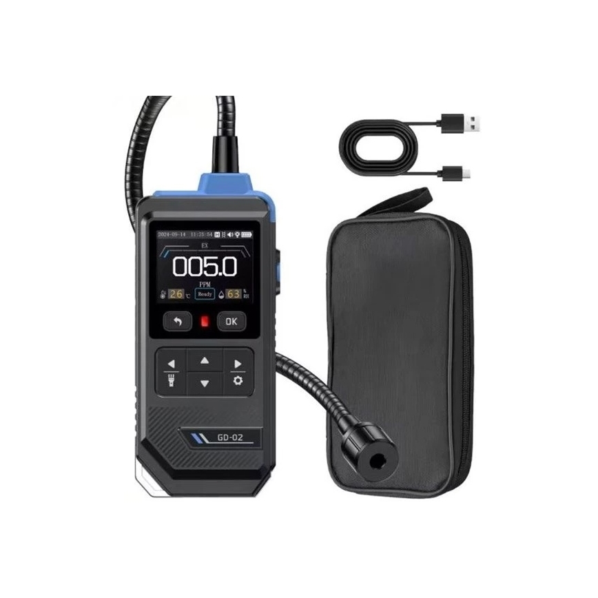 Gyúlékony gázérzékelő 1500 mAh 5V