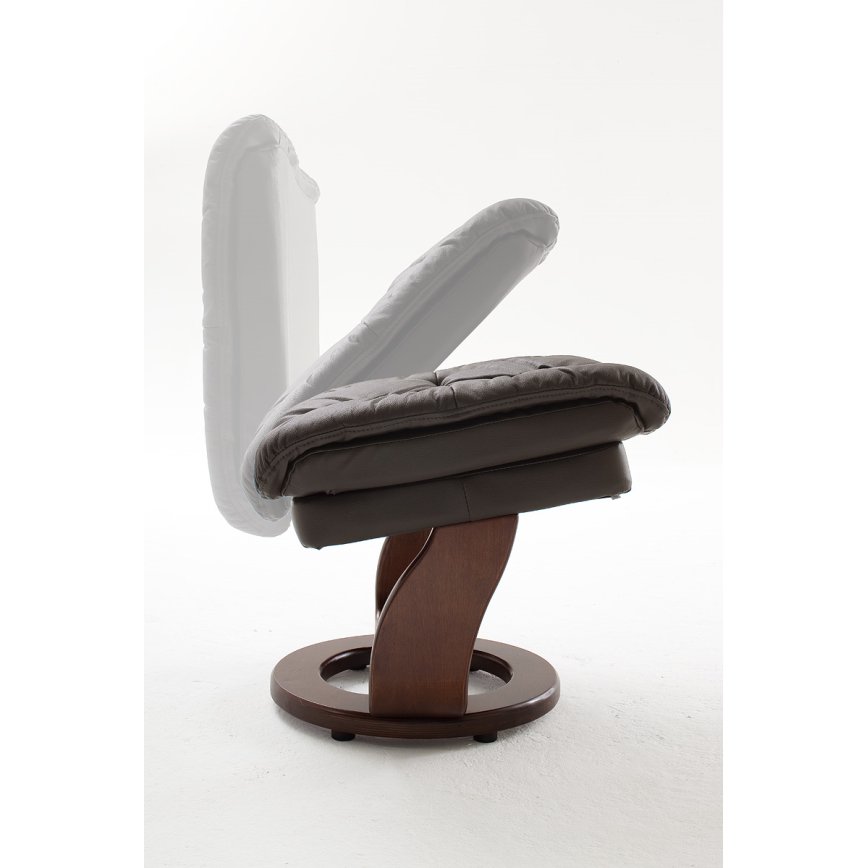 HABI állítható fotel, barna/dió