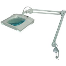 Hadex - LED Asztali lámpa nagyítóval és klipszel LED/5W/230V