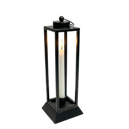 HALL dekoratív lámpás, 39,5 cm, fekete