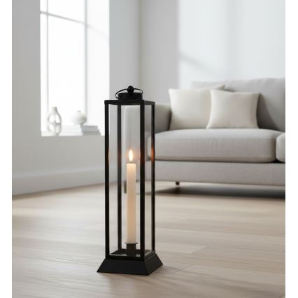 HALL dekoratív lámpás, 45,5 cm, fekete