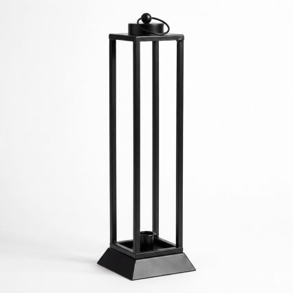 HALL dekoratív lámpás, 45,5 cm, fekete