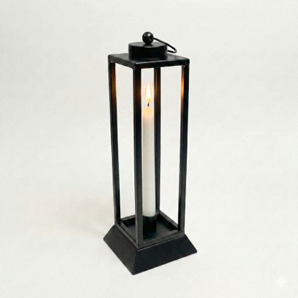 HALL dekoratív lámpás, 45,5 cm, fekete