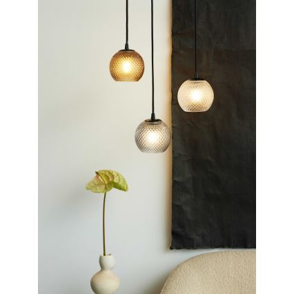 Halo Design 718436 - Kábeles függeszték NOBB 1xE27/40W/230V Ø 22 cm átlátszó