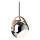 Halo Design 734443 - Kábeles csillár DC 1xE27/40W/230V Ø 18 cm, fényes króm/tölgy
