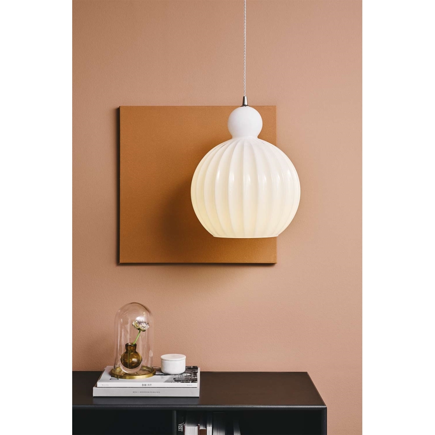 Halo Design 737321 - BALL BALL kábeles függőlámpa 1xE27/40W/230V átm. 32 cm fehér