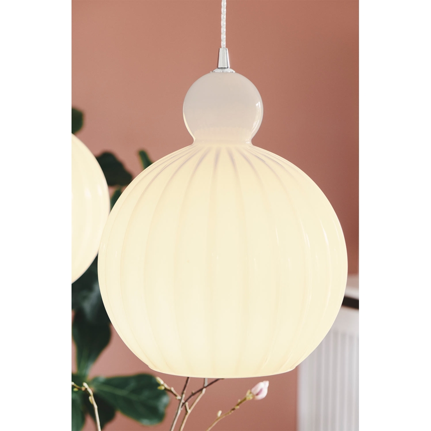 Halo Design 737321 - BALL BALL kábeles függőlámpa 1xE27/40W/230V átm. 32 cm fehér