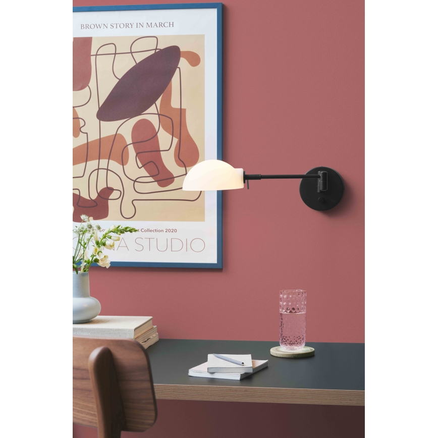 Halo Design 740215 - KJOBENHAVN fali lámpa 1xG9/28W/230V fekete