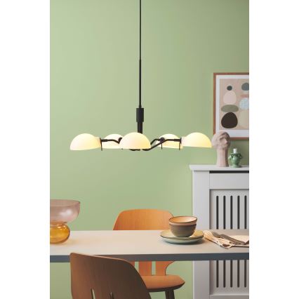 Halo Design 740369 - Kábelre függesztett KJOBENHAVN csillár 5xG9/28W/230V, átm. 50 cm, fekete